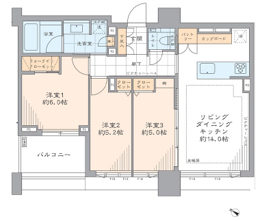 JR山手線 池袋駅 徒歩6分 構造:鉄筋コンクリート造専有面積:68.03平米 ( 20.57坪 )