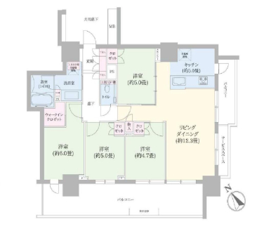 有楽町線 東池袋駅 徒歩5分 構造:鉄骨鉄筋コンクリート造専有面積:82.74平米 ( 25.02坪 )