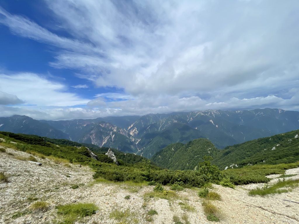 燕山荘尾根　大パノラマ